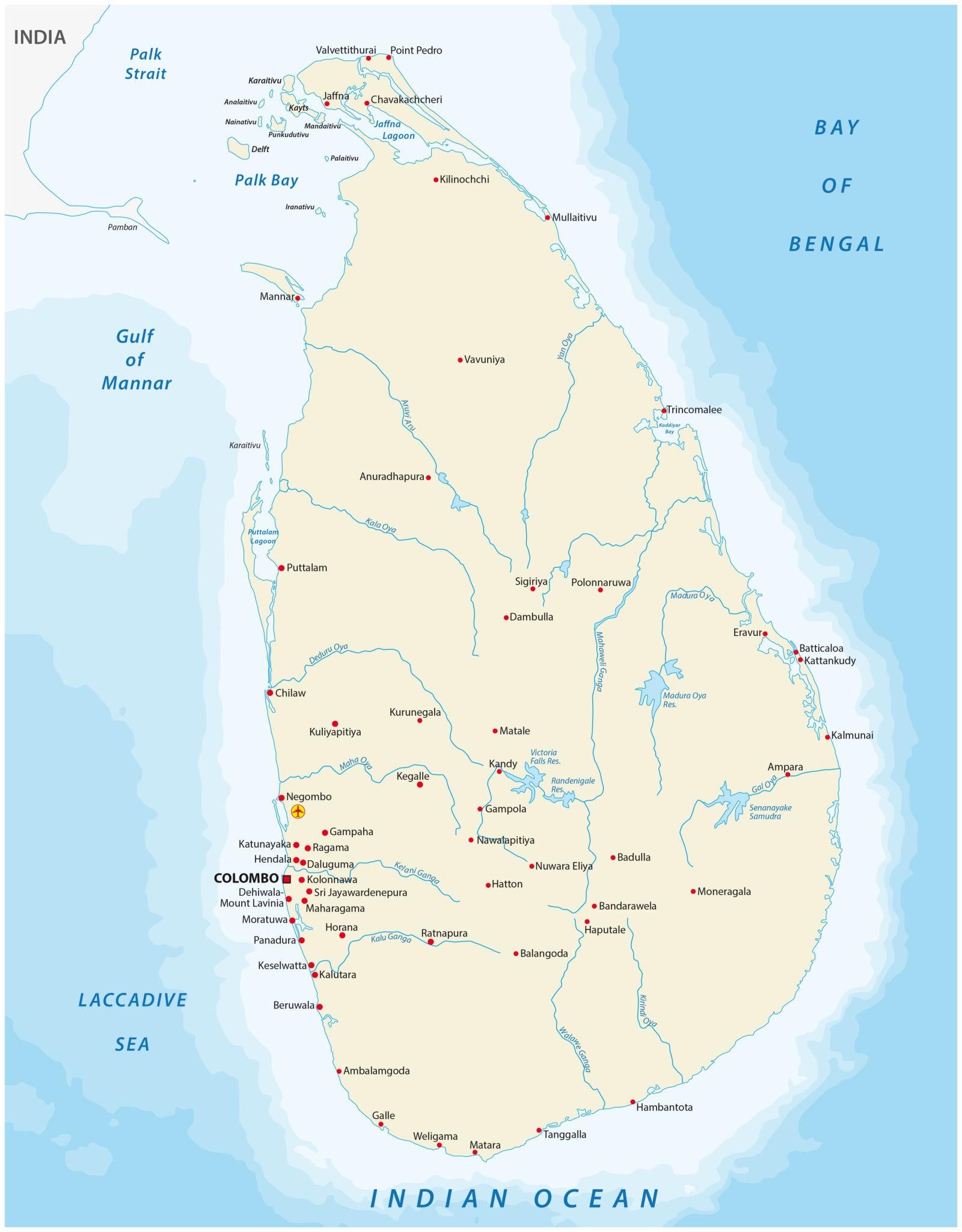 Sri Lanka Map